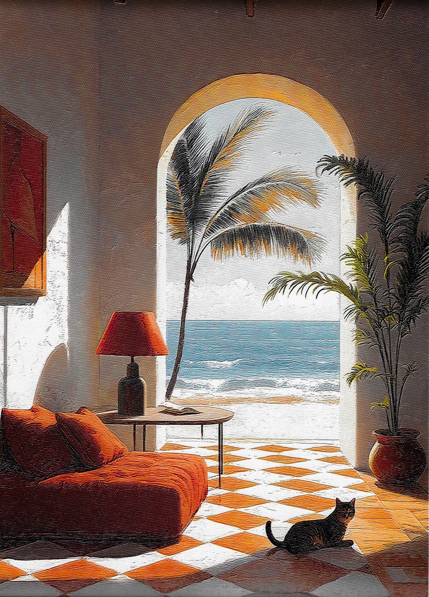 Beach House With Cat